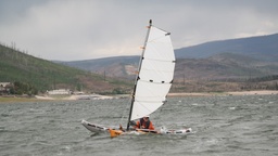 [NMX-RIG-FULL11] Nomadic Express, Kayak Trimaran Kit  (10.5 ft Mast + Sail)