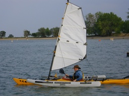 [NOMEXP-11] Nomadic Express, Kayak Trimaran Kit  (11 ft Mast + Sail)